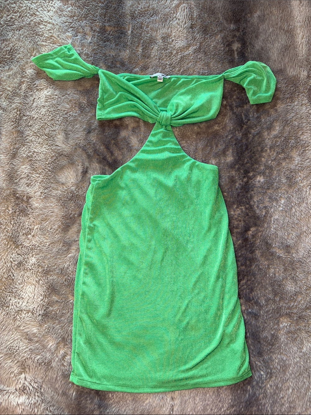 Fashion Nova Green Cutout Mini Dress 🍀